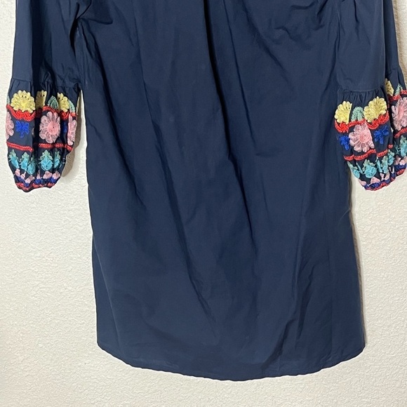 Mello Day Embroidered Sleeve Ends Top Sz Oversized XS Dress - Picture 8 of 11